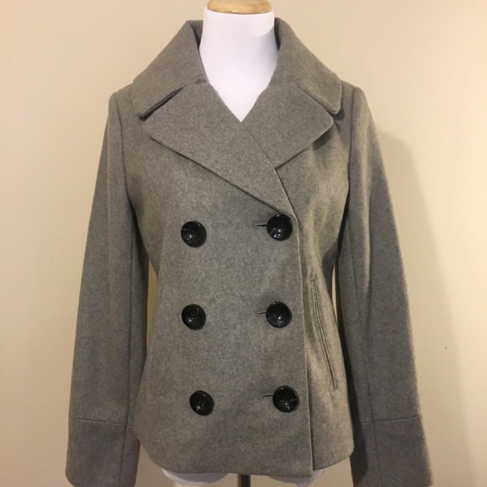Merona Gray Wool Blend Coat